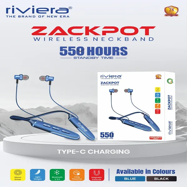 RIVIERA ZACKPOT SERIES WIRELESS BLUETOOTH NECKBAND