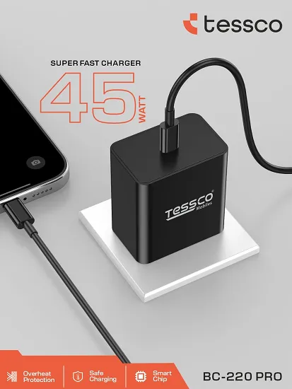 TESSCO BC-220 PRO SUPER FAST 45W PD CHARGER