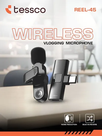 TESSCO REEL- 45 WIRELESS VLOGGING MICROPHONE