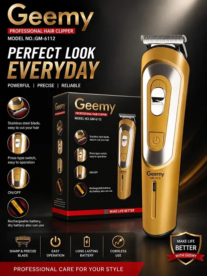 GEEMY HAIR TRIMMER PREMIUM QUALITY GM - 6112