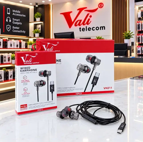 NEW VALI VH- 211 TYPE- C WIRED EARPHONE PREMIUM QUALITY