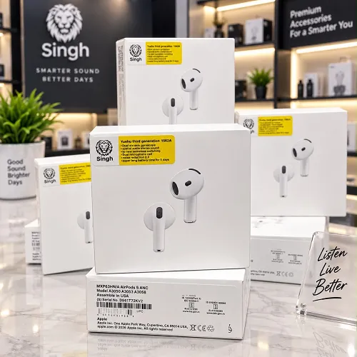 NEW SINGH AIRPOD 5 ANC WORKING ORIGINAL QUALITY BUDS