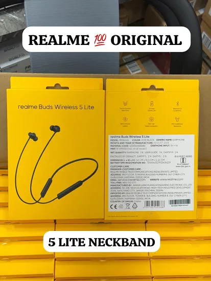 NEW REALME BUDS WIRELESS 5 LITE 100%  ORIGINAL NECKBAND