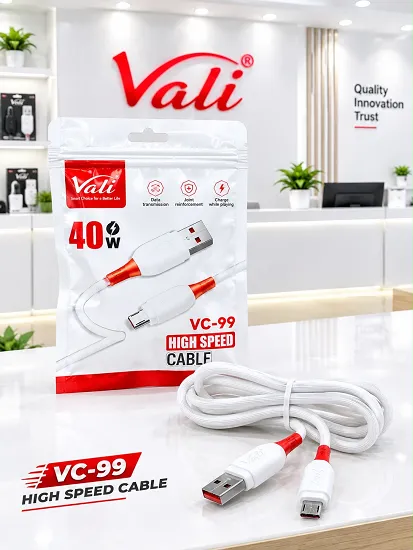 VALI VC - 99 40W HIGH SPEED TYPE- C DATA CABLE PREMIUM QUALITY